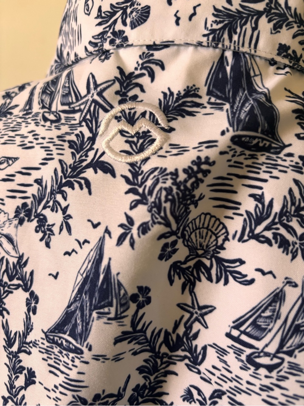 Magellan Outdoors  White & Navy Nautical Printed drawstring waist dress - Picture 6 of 14